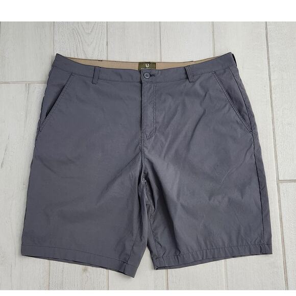 Rorie Whelan Men's Shorts Size 40 Nylon Golf Shorts Quick Dry Stretch Gray Chino - Picture 1 of 8